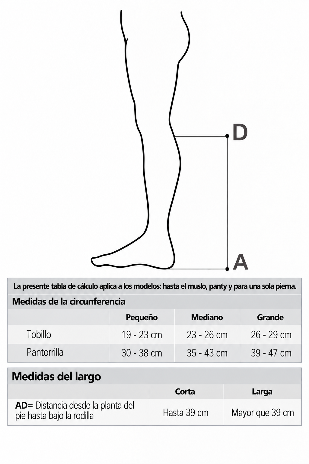 Gu&iacute;a de Tallas Venosan